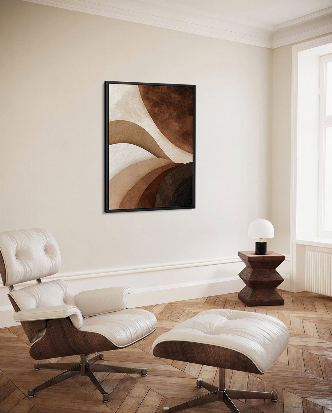 Organische aardetinten – decoratief kunstwerk voor aan de muur