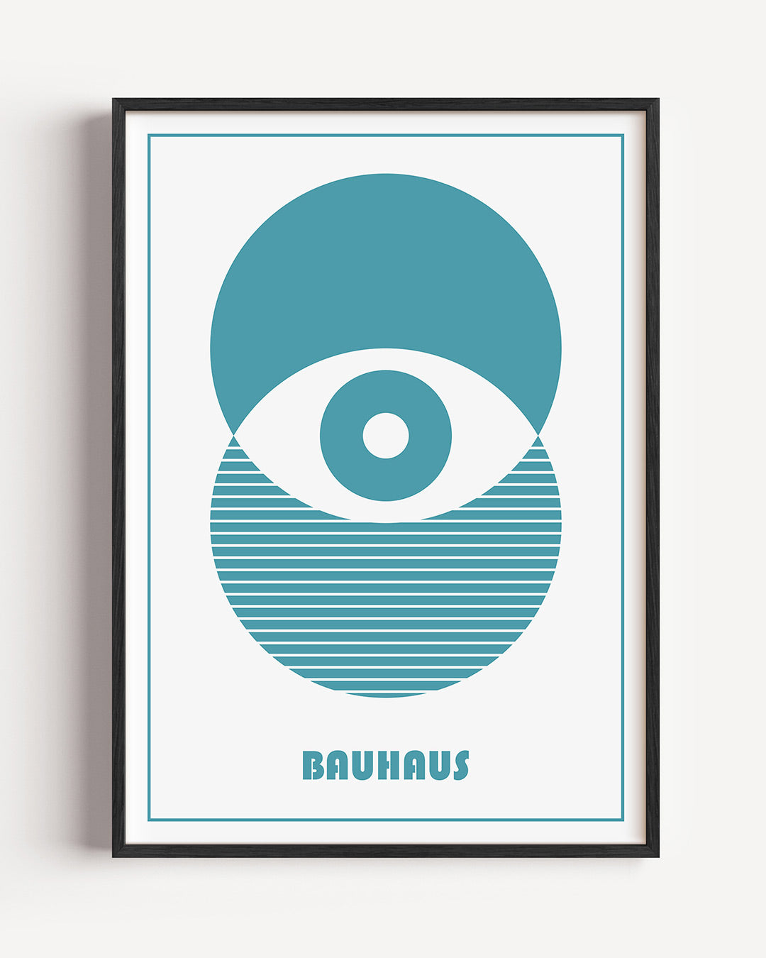 Cirkelstructuur – staande Bauhaus poster als wanddecoratie