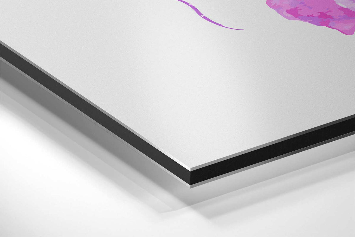 Dromerige Paarse Kwallenprent – canvas kunstwerk als wanddecoratie