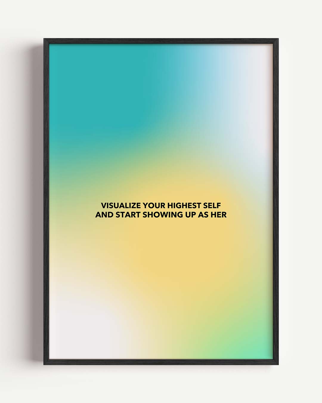Inspirerende Motivatieposter – mindful portret poster als wanddecoratie