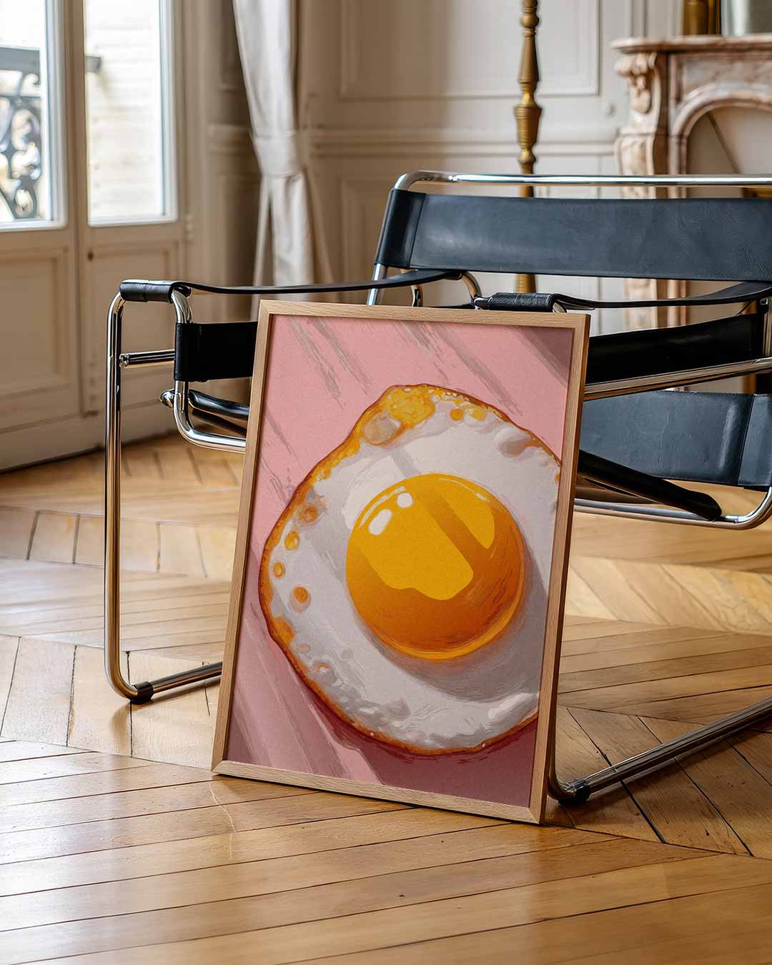 Retro Eigeel – zomerse wandkunst als portret poster