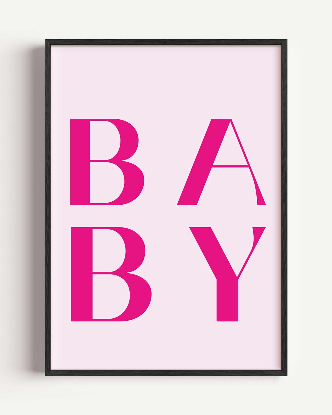 Baby Letterkunst – zomer portret poster als wanddecoratie