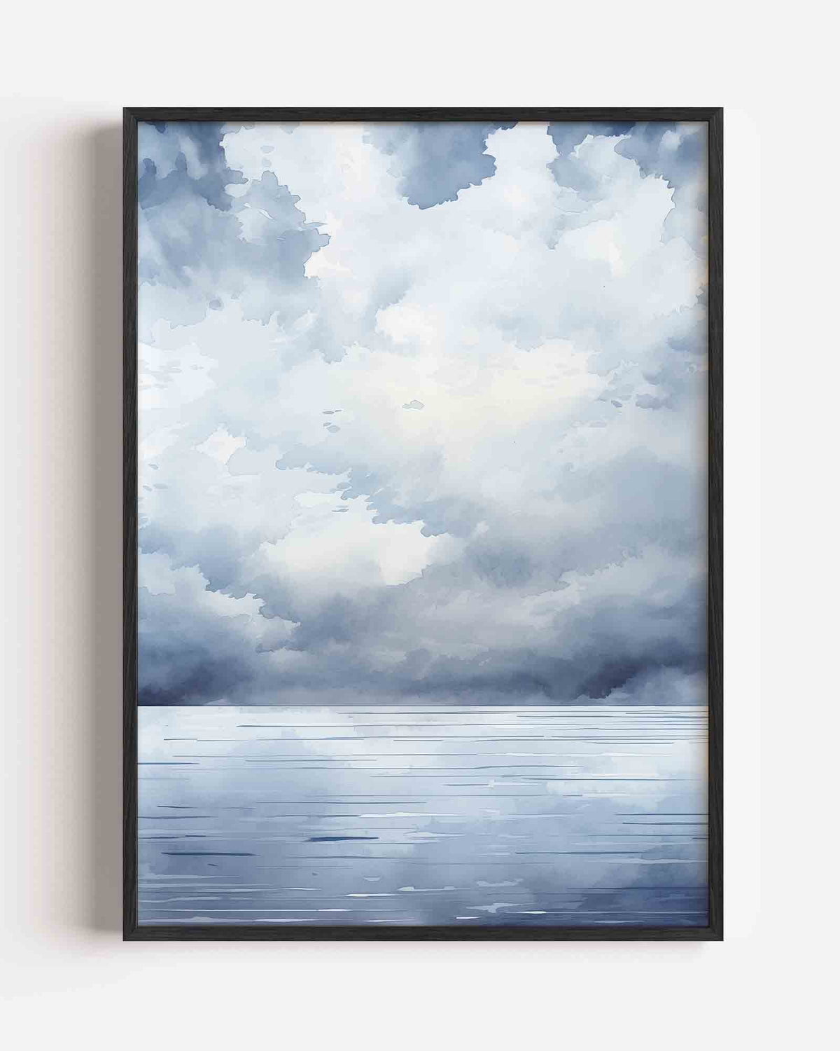 Wolkachtige lucht en zee – natuur portret poster als wanddecoratie