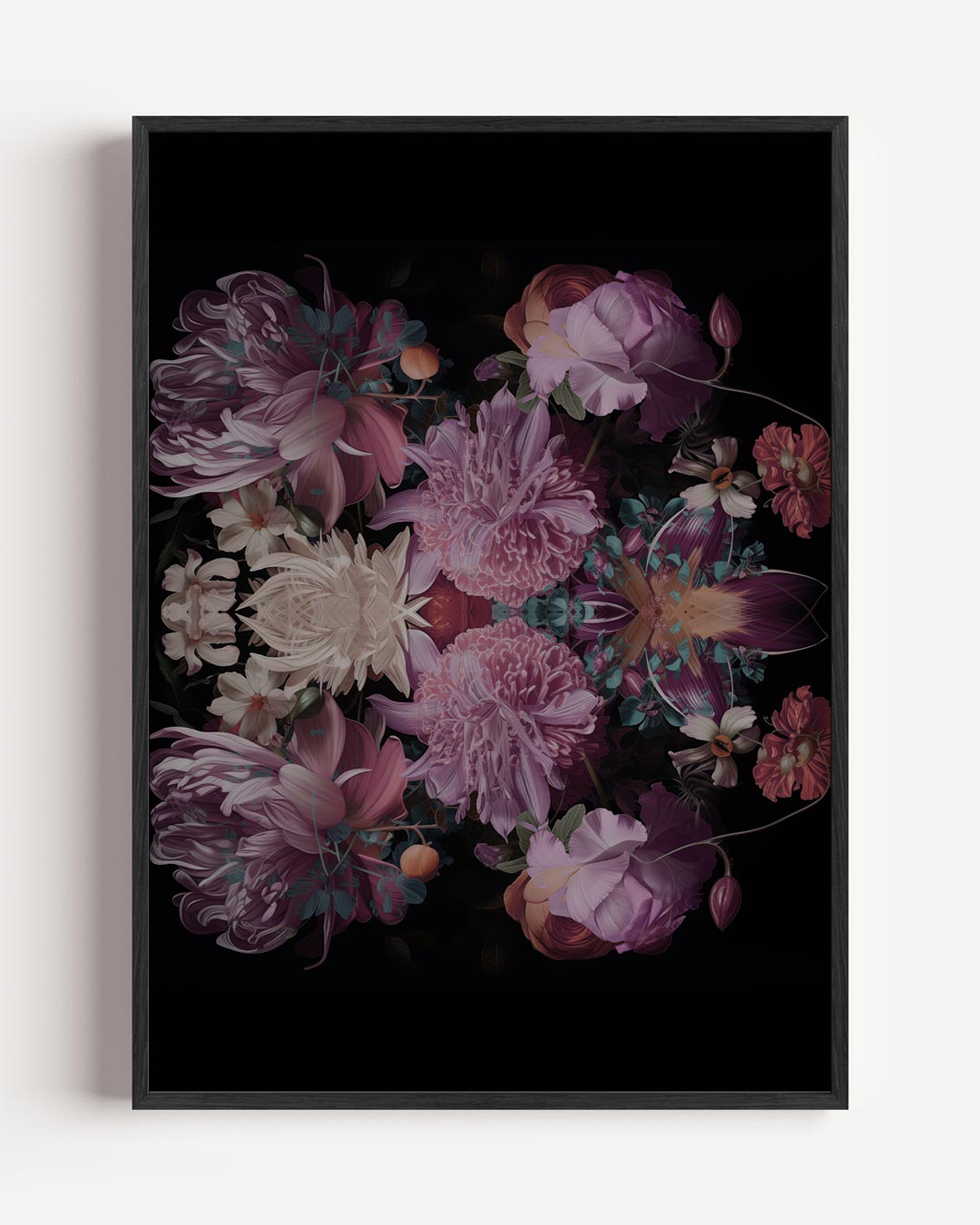 Vleugje Elegantie Bloemenposter – bloemen portret poster als wanddecoratie