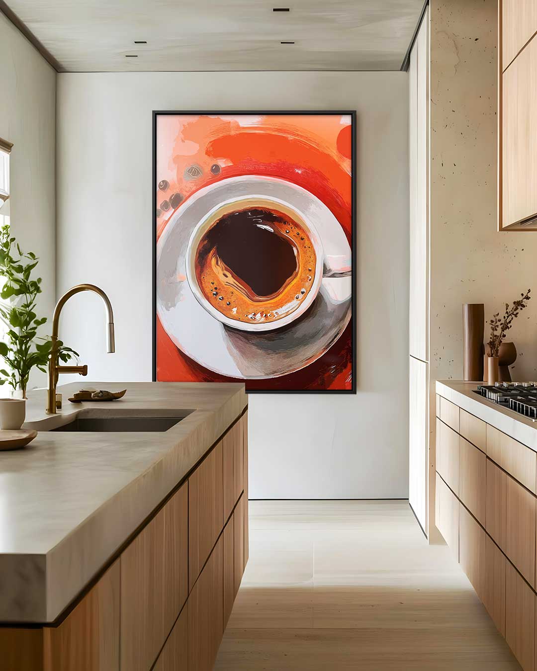 Koffie Moment – staand kunstwerk voor modern interieur