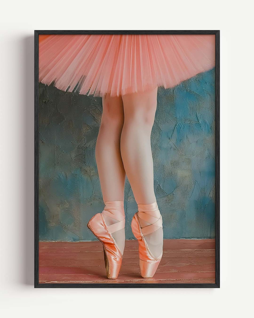 Elegante Balletschoonheid – Popart en Streetart portret poster als wanddecoratie