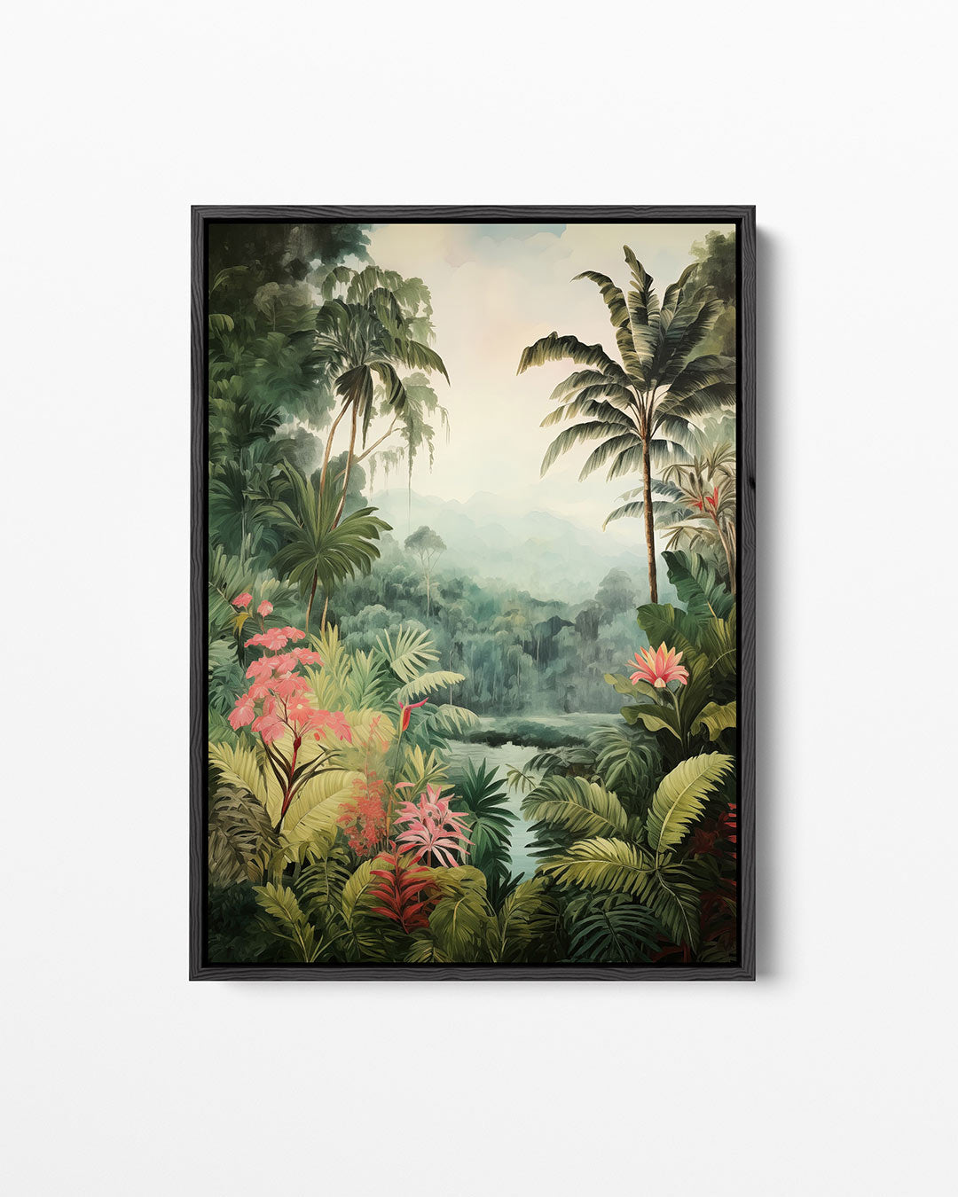 Tropisch landschap – staand wanddecoratie kunstwerk