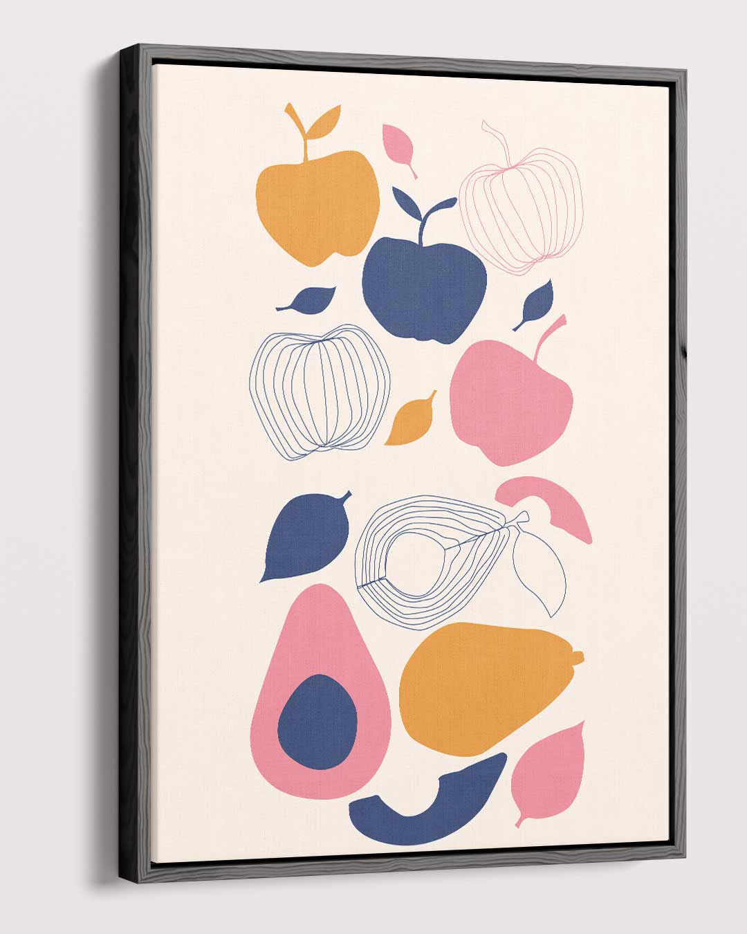 Kleurrijke Fruitvormen – modern portret kunstwerk van WallArtistic