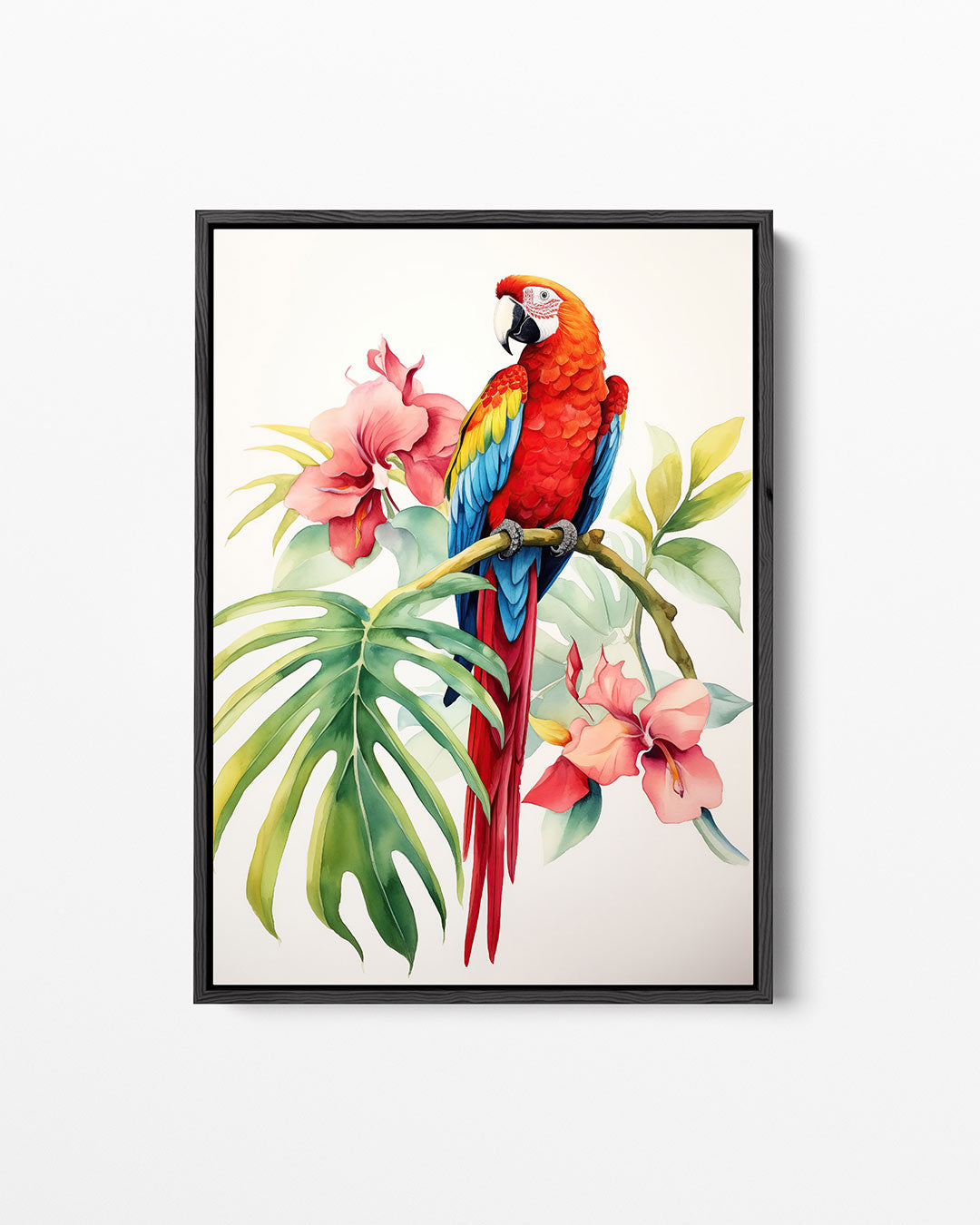 Vrolijke papegaai – staand wanddecoratie kunstwerk