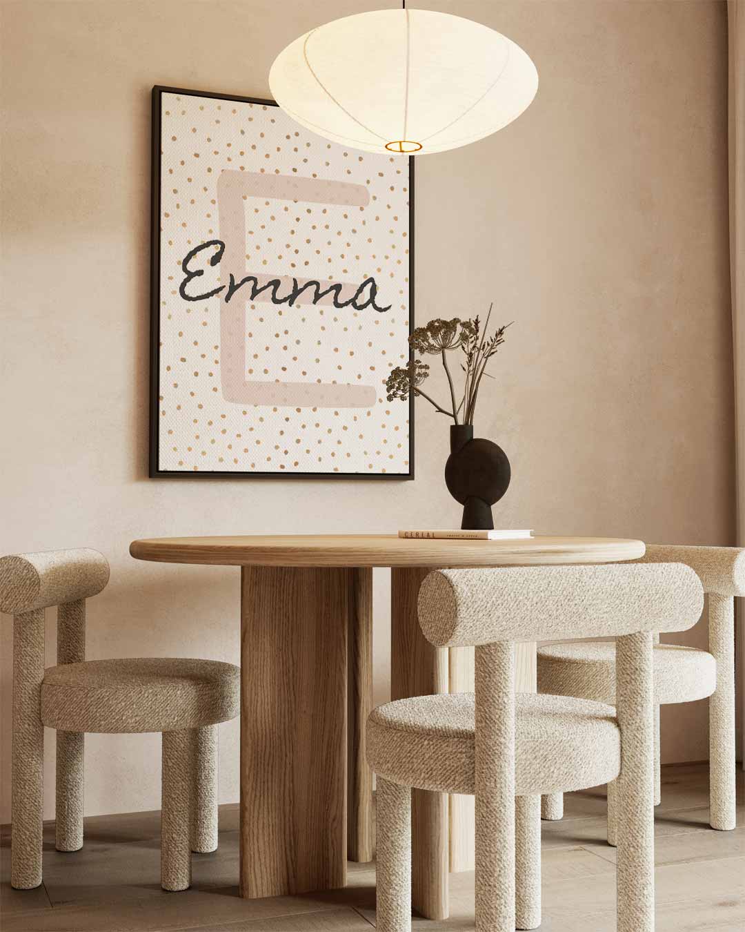 Emma's Puntige Puntjes – staand kunstwerk voor modern interieur
