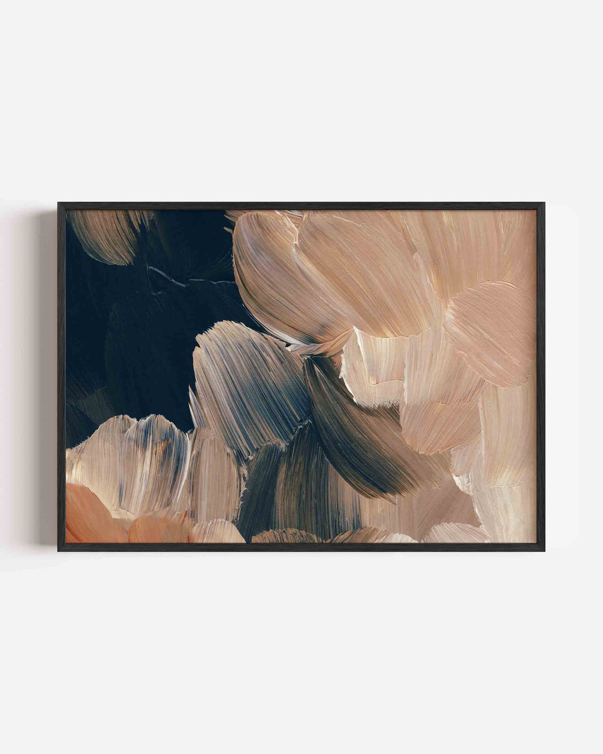Abstracte penseelstreken – schilderkunst landscape poster als wanddecoratie