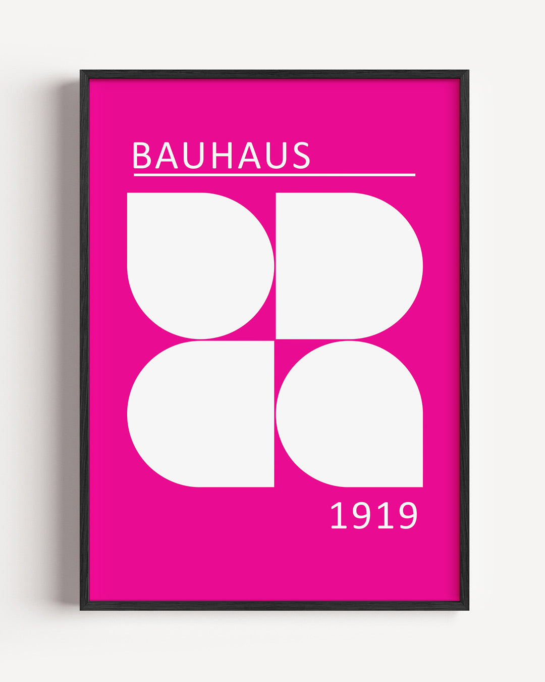 Vormen en vlakken – staande Bauhaus poster als wanddecoratie