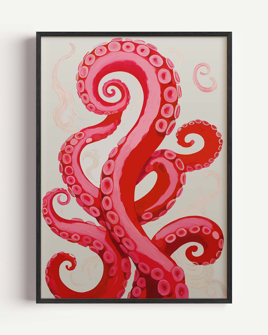 Dromerige Octopus Tentakels – zomer portret poster als wanddecoratie