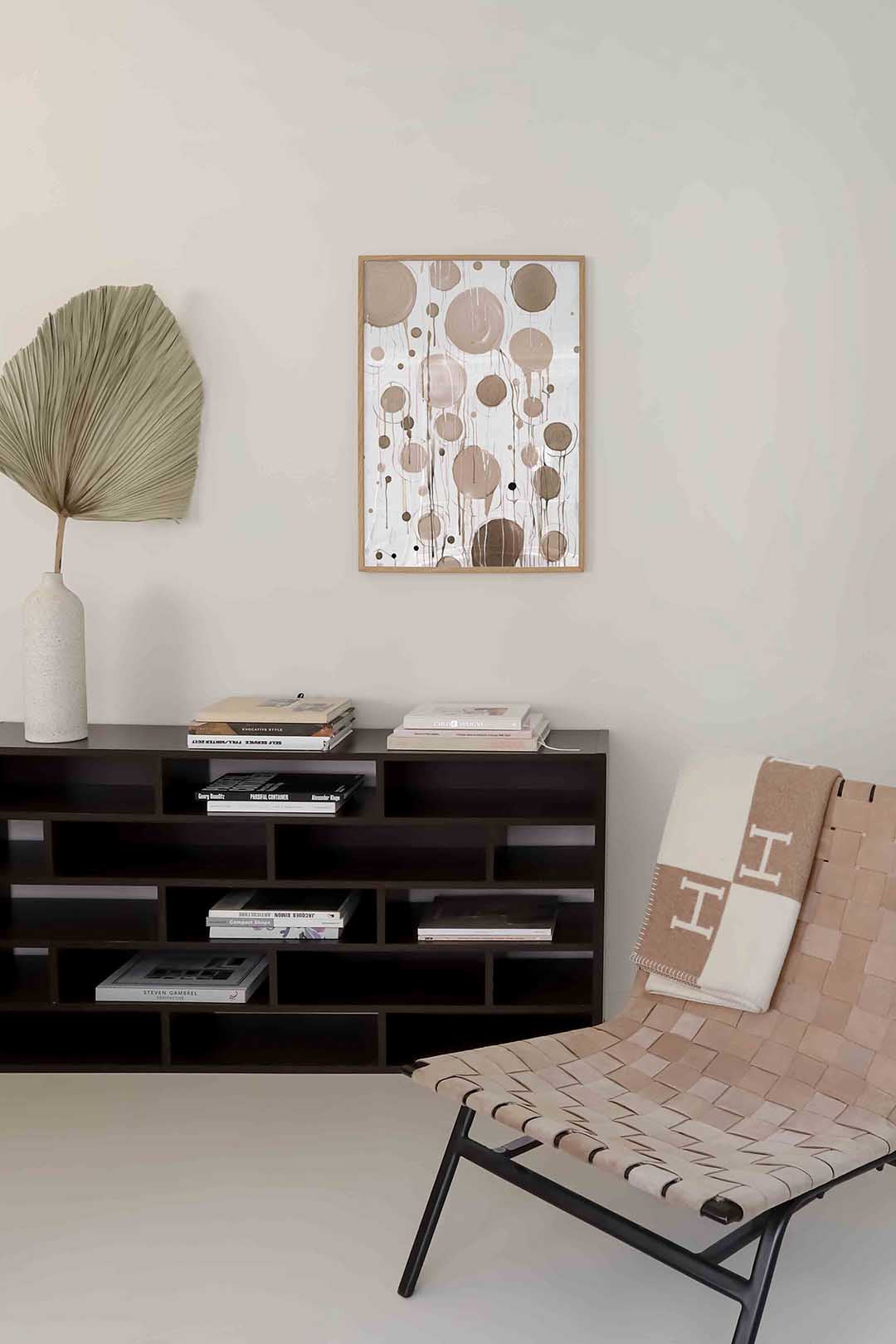 Cirkelpatroon – zachte abstracte poster in staand formaat