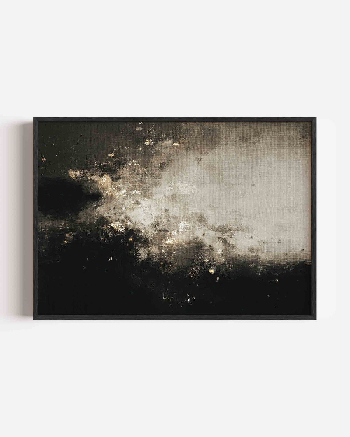Abstracte zwart wit – abstracte landscape poster als wanddecoratie