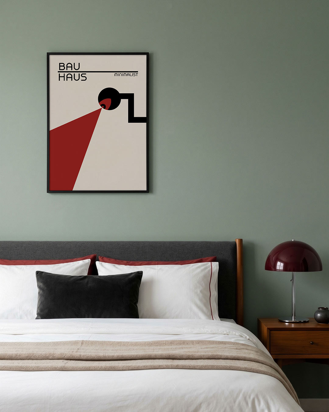 Vorm en balans – geometrische poster in Bauhaus-stijl van WallArtistic