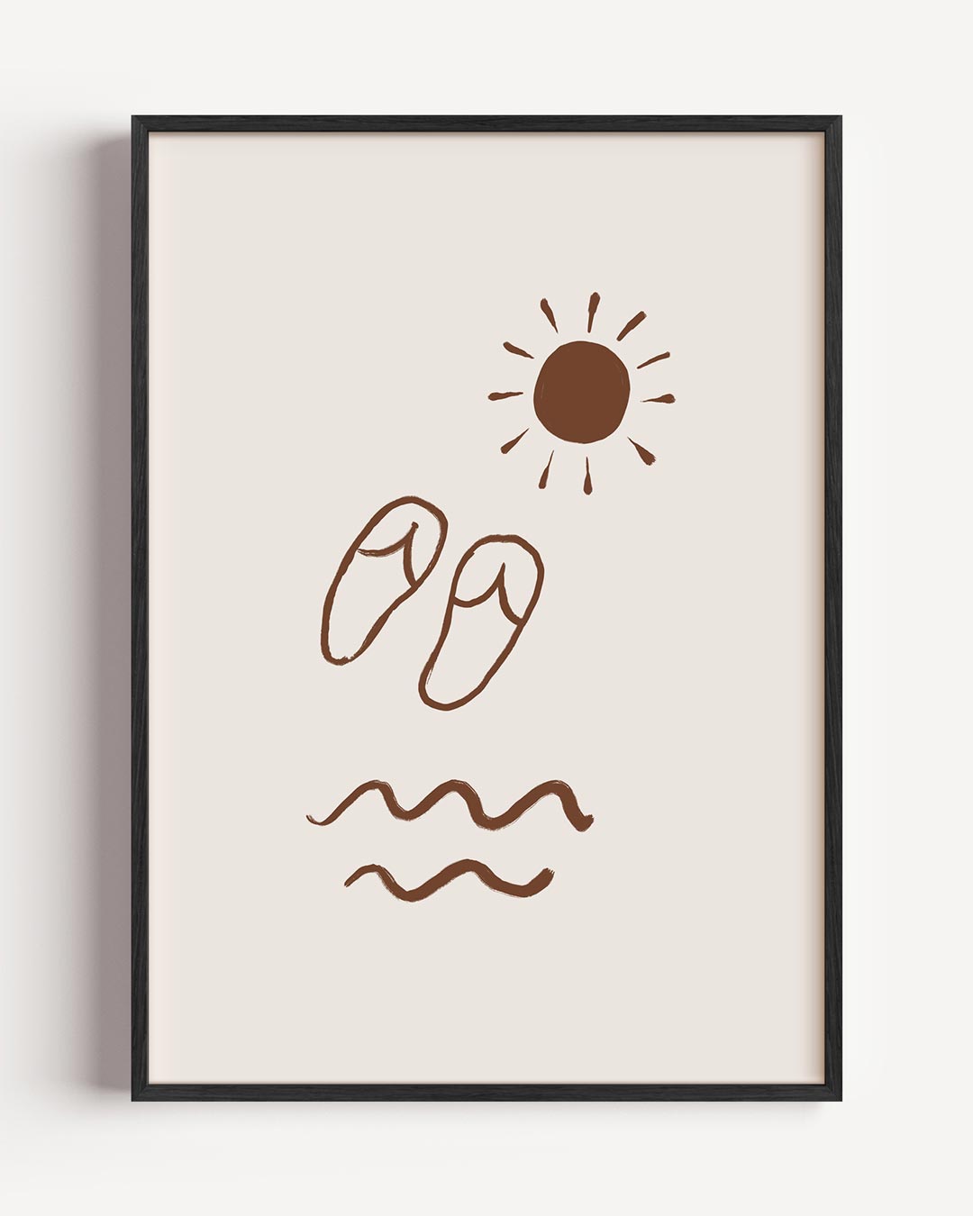 Zomerse Strandgevoelens – zomer portret poster als wanddecoratie