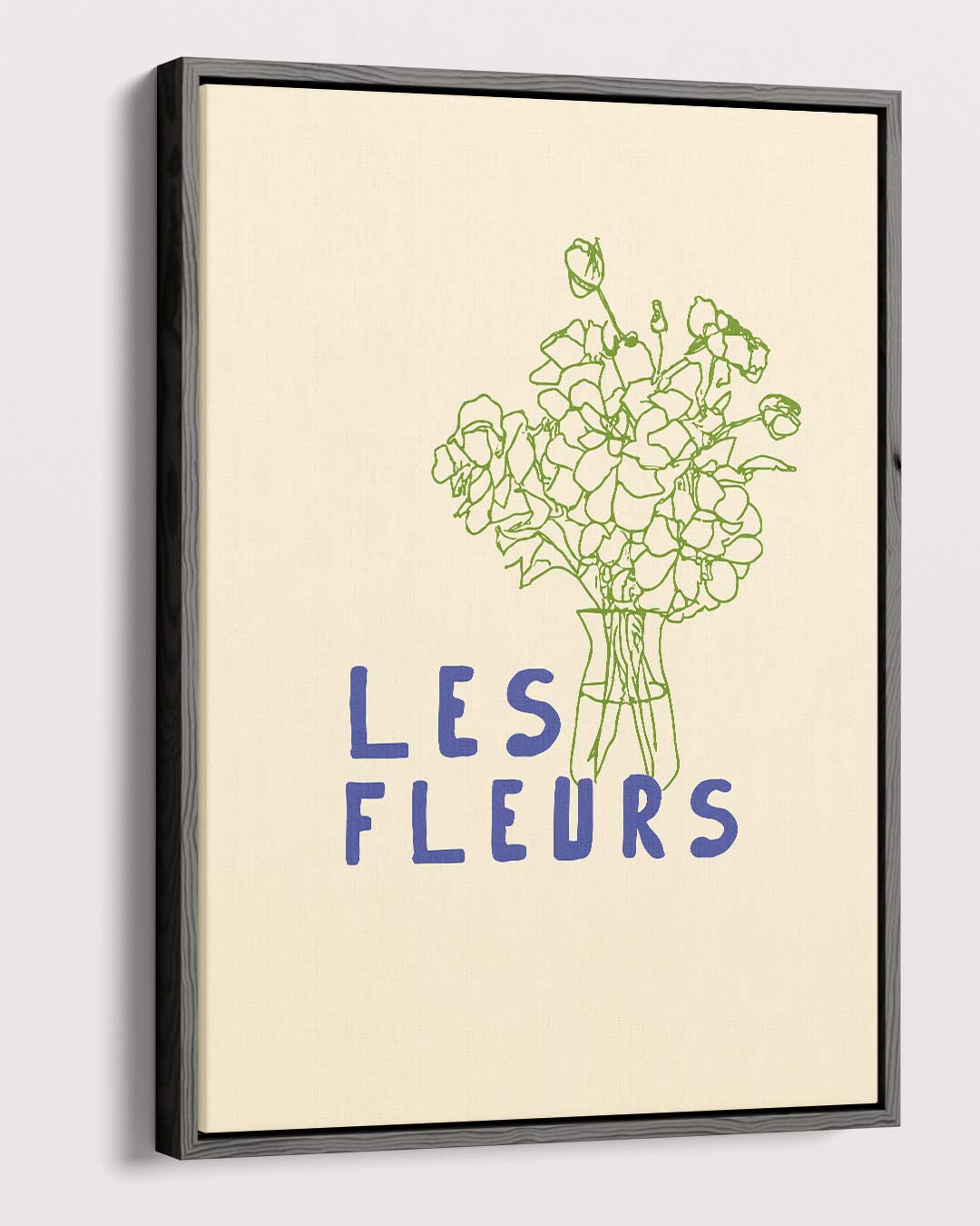 Les Fleurs Minimalistische Bloemenkunst – dibond kunstwerk als wanddecoratie