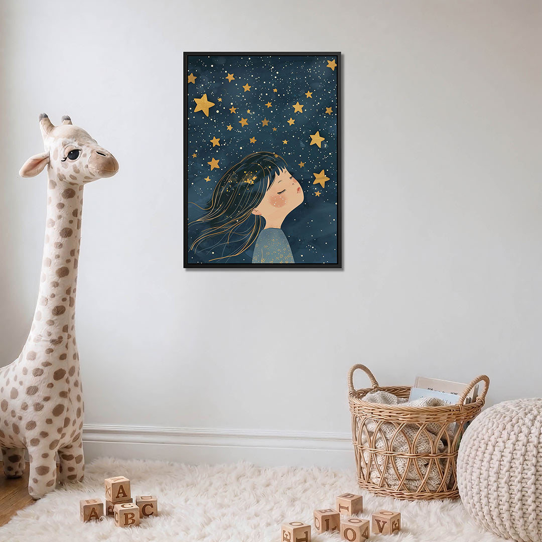 Sterrennacht dromen – moderne staande wandkunst