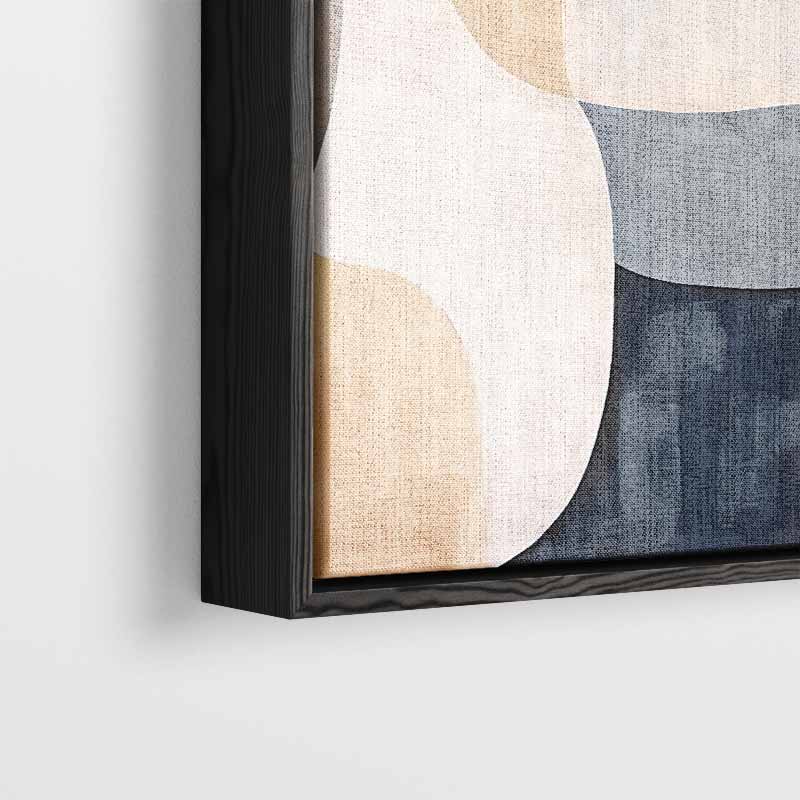 Abstracte Harmonie in Aardetinten – dibond kunstwerk als wanddecoratie