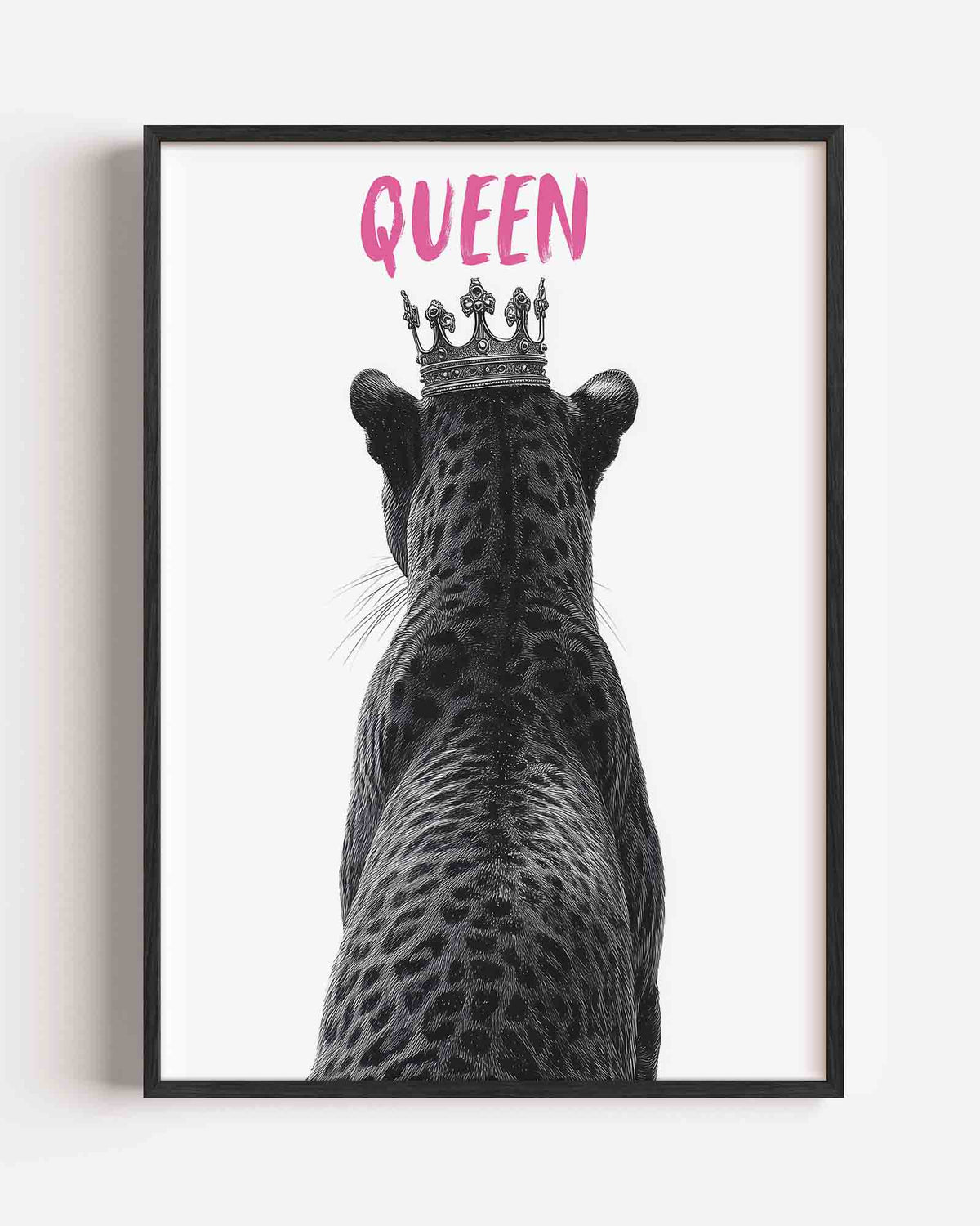 Panter met kroon – Pop Art portret poster als wanddecoratie