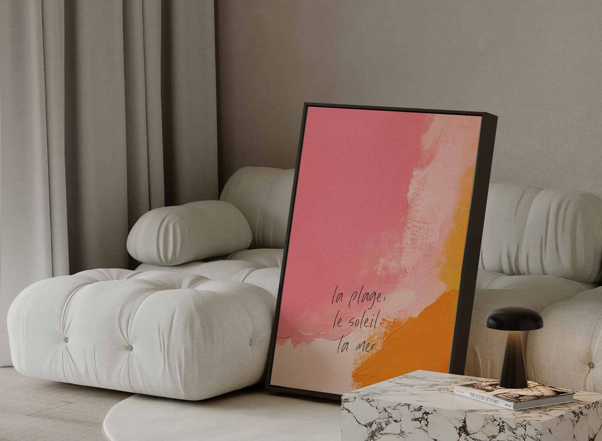 Kleurrijke Stranddroom – dibond kunstwerk als wanddecoratie