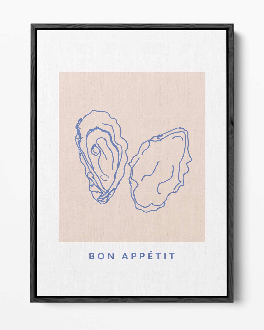 Stijlvolle Oester Illustratie – portret kunstwerk als wanddecoratie
