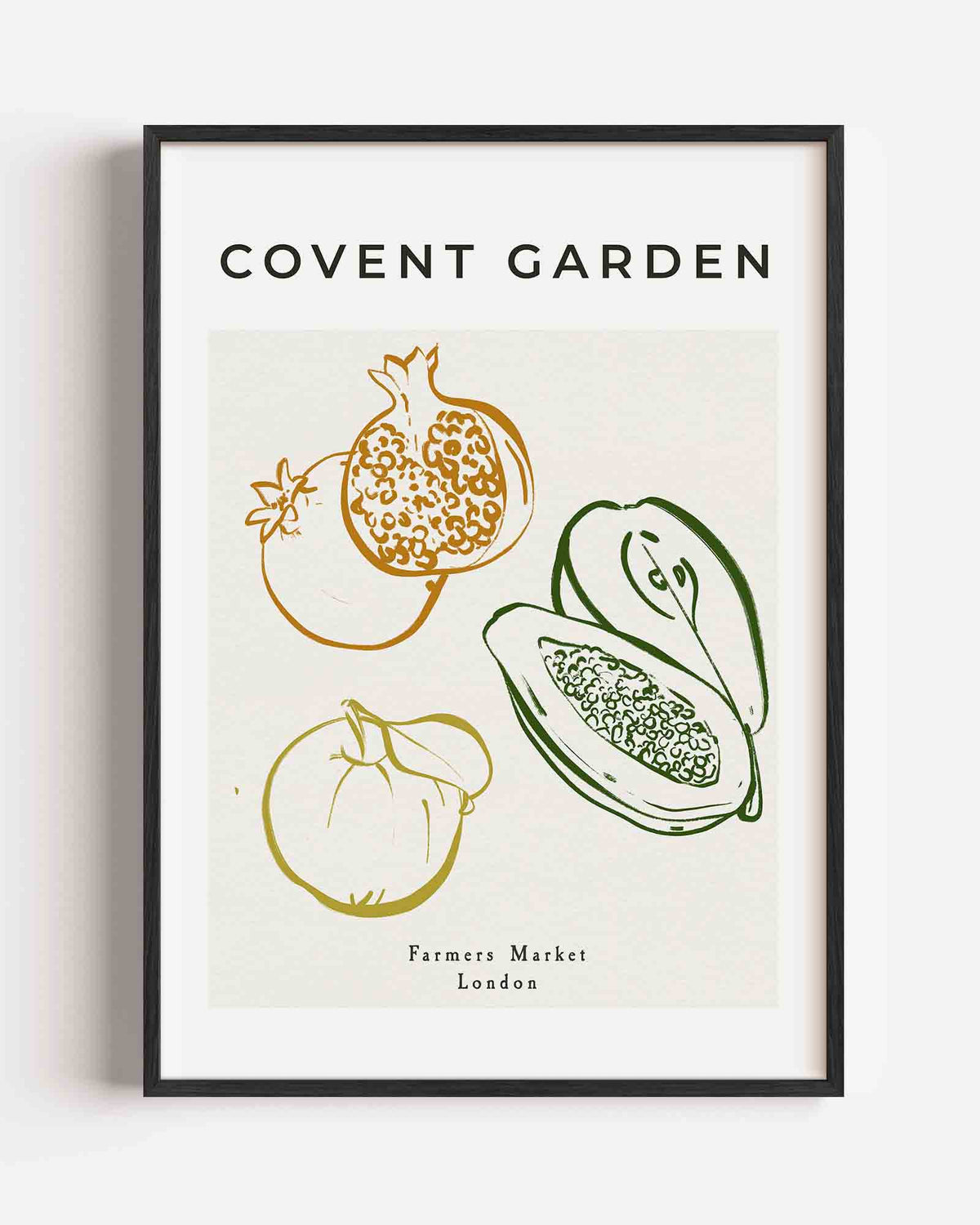 Fruit en groenten – keuken portret poster als wanddecoratie