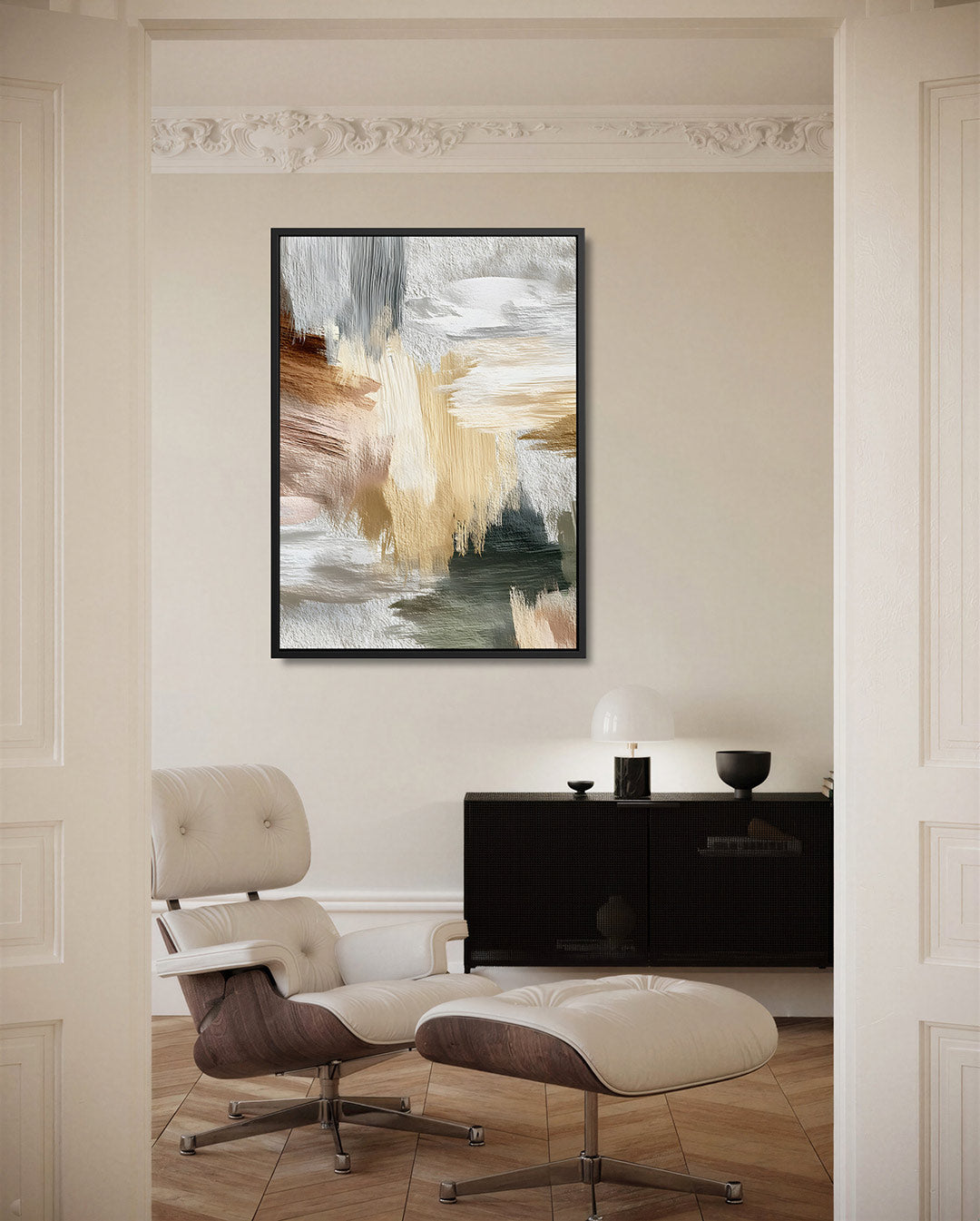 Kleurencompositie – staand wanddecoratie kunstwerk