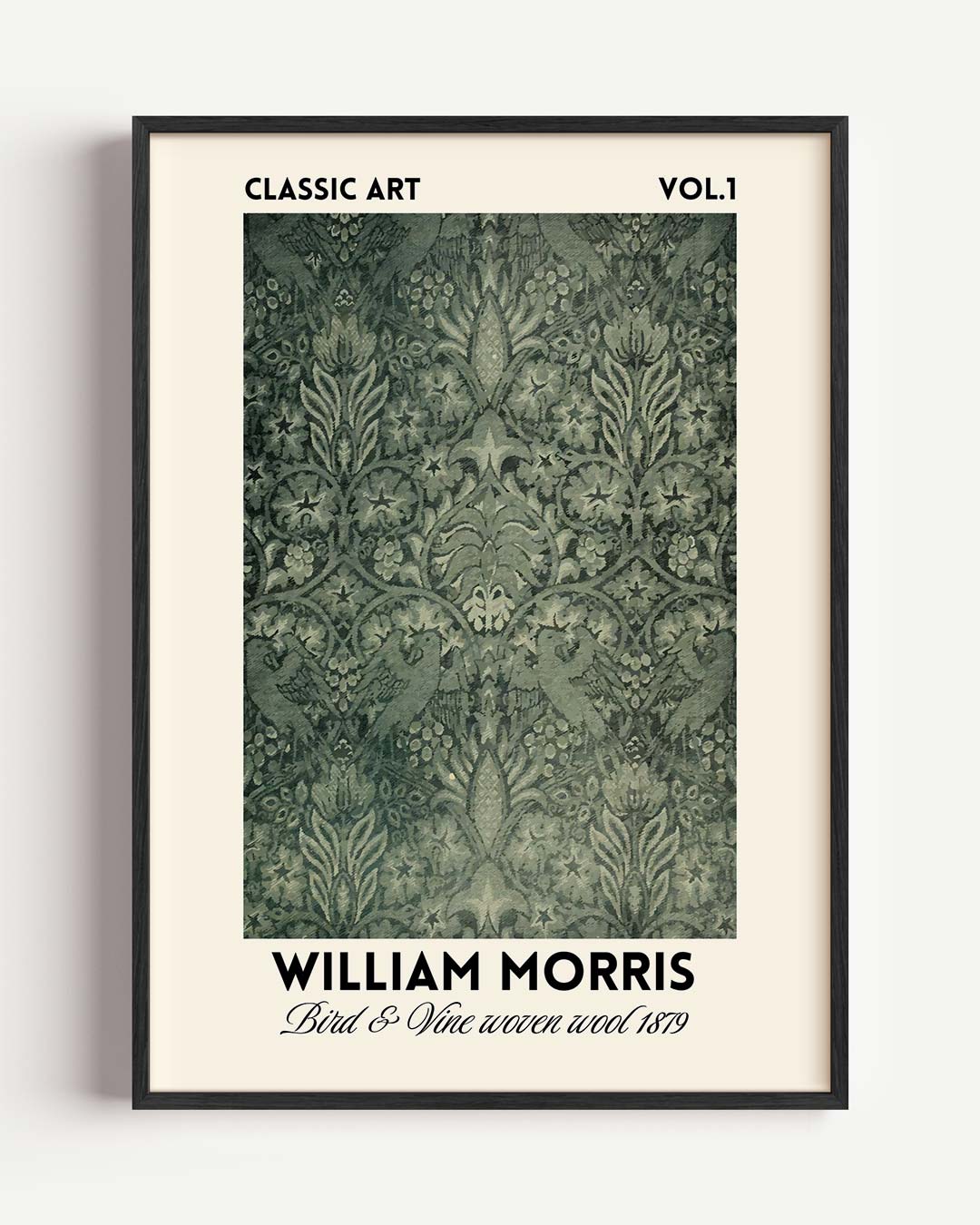 William Morris Bird & Vine Woven 1879 – William Morris portret poster als wanddecoratie