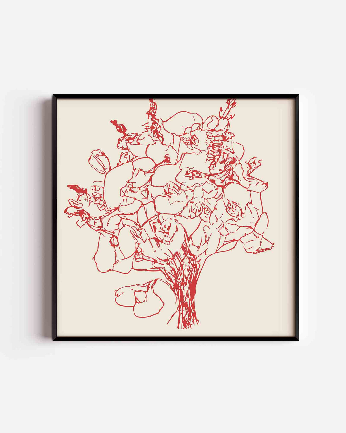 Bloemmotief – keuken vierkante poster als wanddecoratie