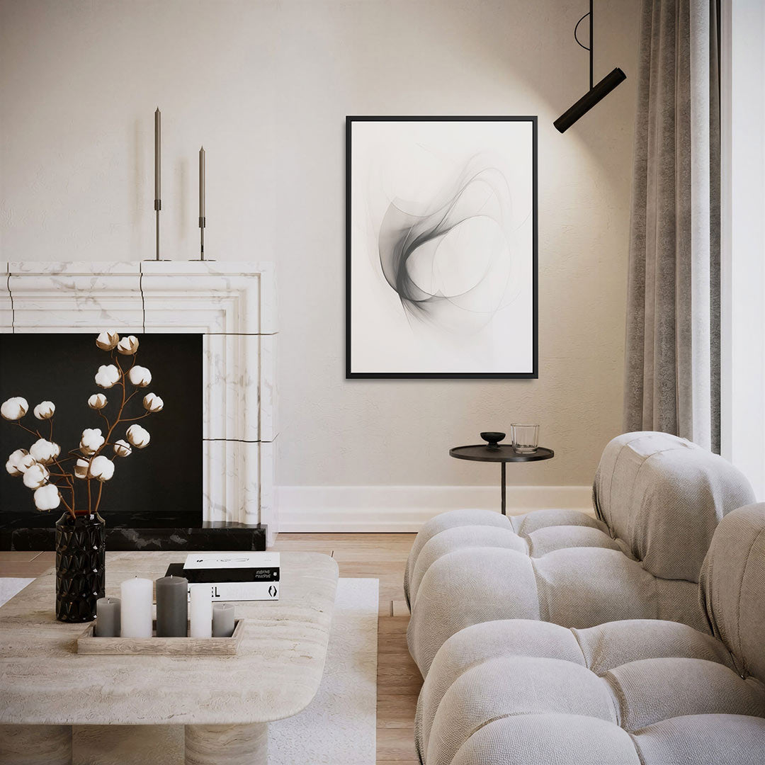 Vloeiende lijnen – staand wanddecoratie kunstwerk