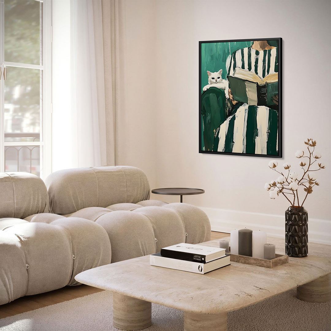 Gestreepte rust – staand wanddecoratie kunstwerk