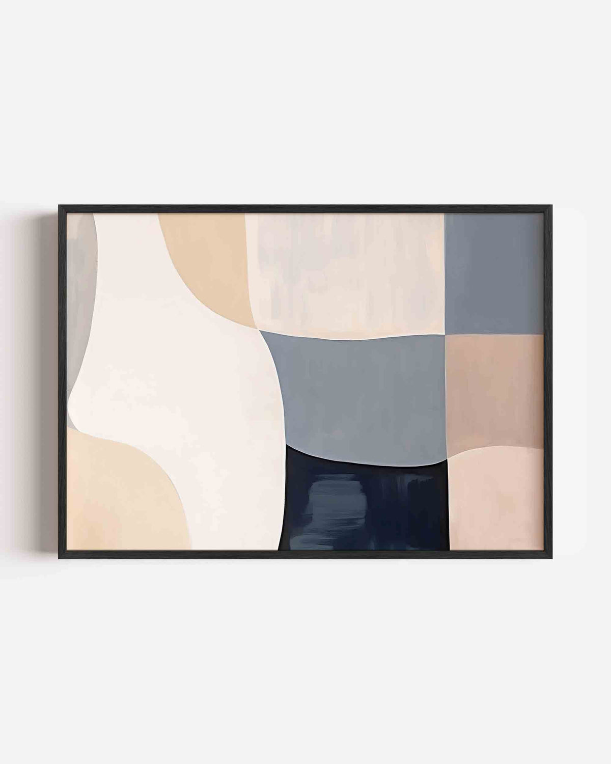 Abstracte vormen – kleurrijke abstracte landscape poster als wanddecoratie