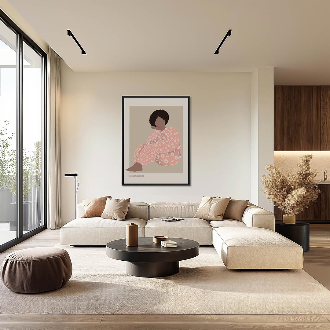 Gestileerde figuren – moderne staande wandkunst