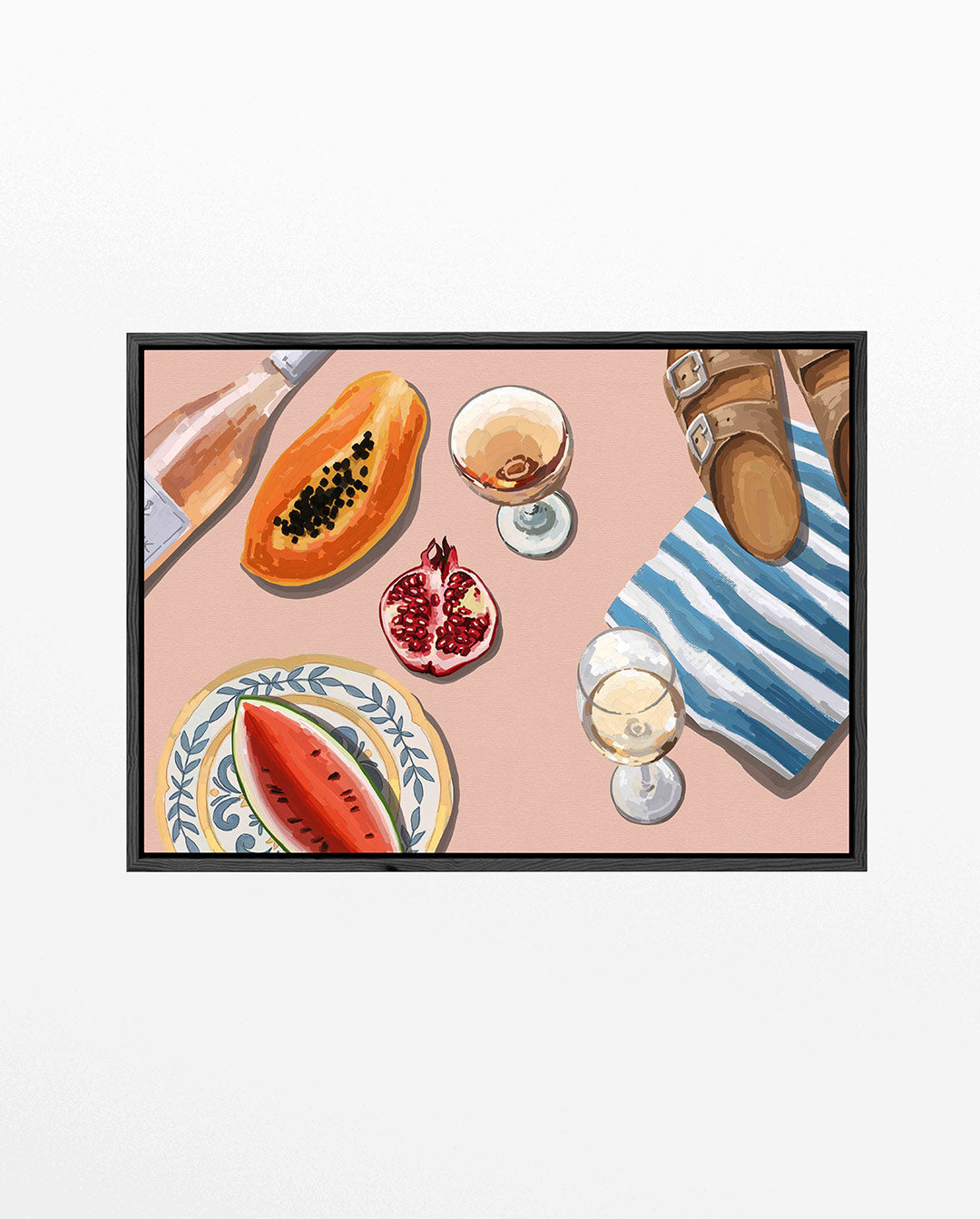 Fruit en drank compositie – liggend keuken kunstwerk