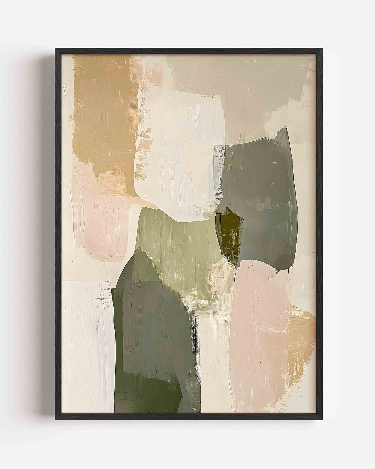 Abstracte vormen – abstracte textuur portret poster als wanddecoratie