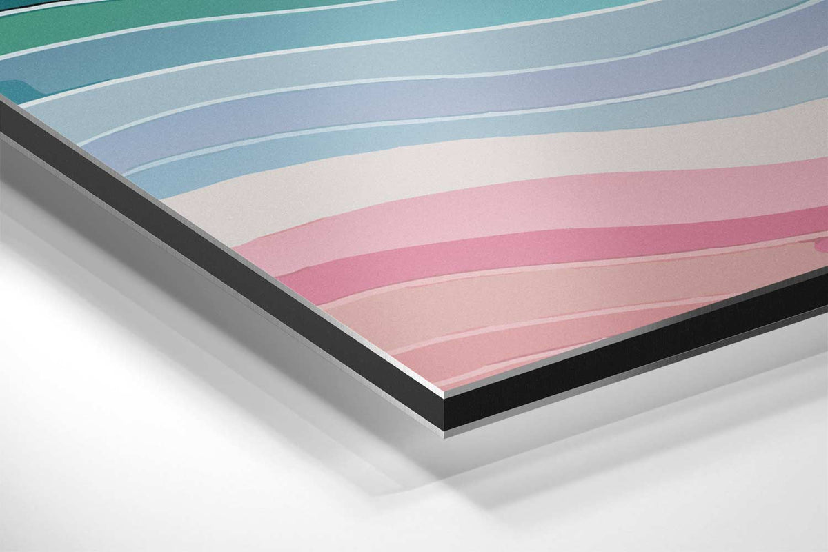 Golvende Kleurenpracht – canvas kunstwerk als wanddecoratie