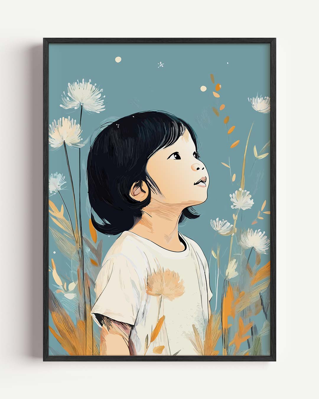 Dromerige Kinderen – Popart en Streetart portret poster als wanddecoratie