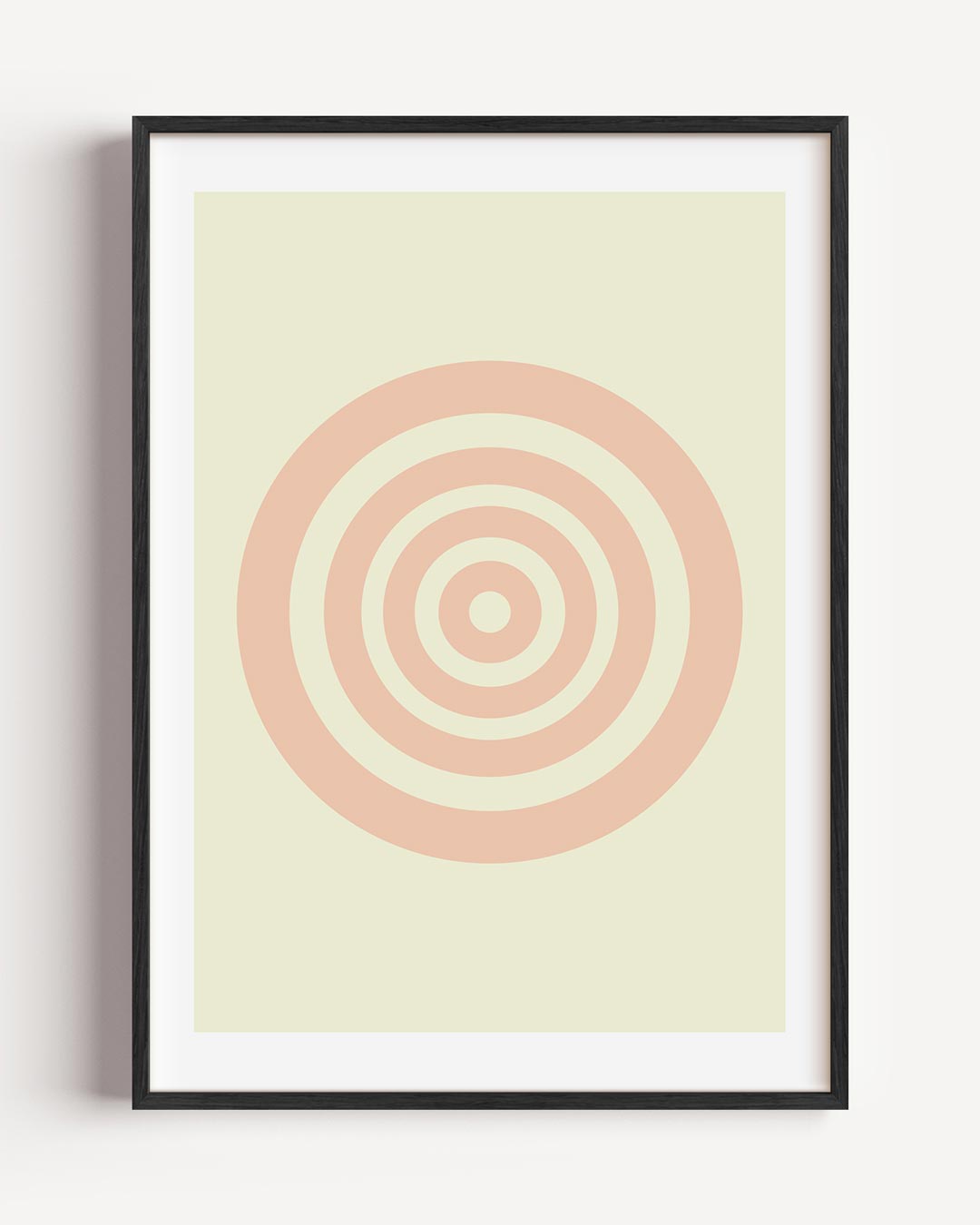 Rustgevende Cirkel – moderne portret poster als wanddecoratie