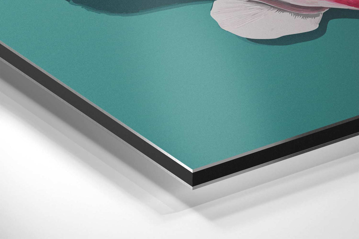 Schelp met Roze Accenten – canvas kunstwerk als wanddecoratie