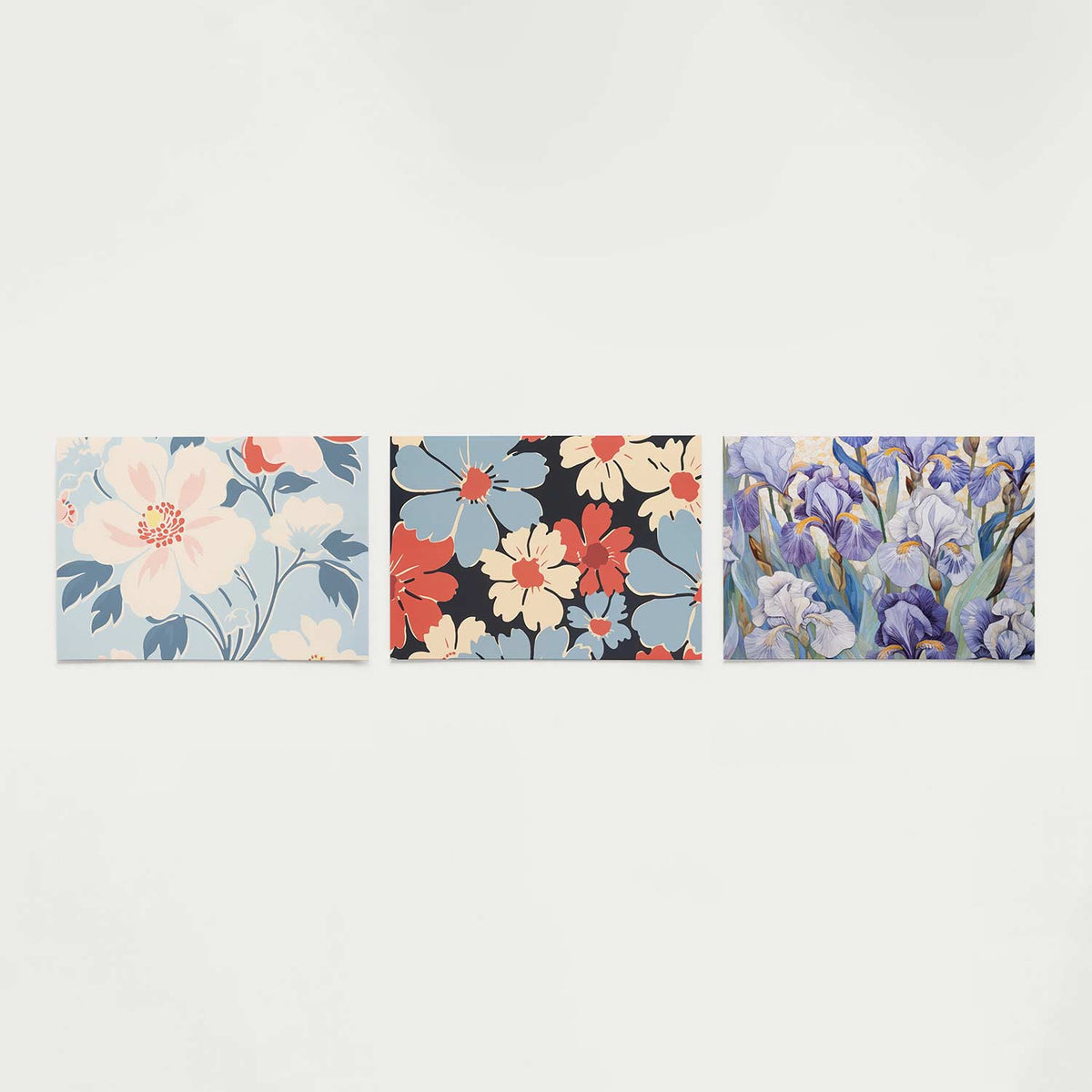 Bloemrijke vormen Posterset