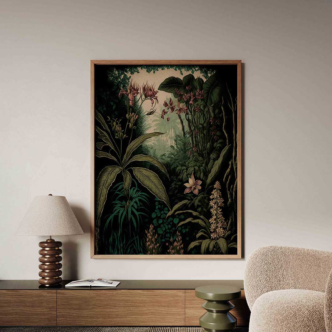 Weelderige planten – tropische jungle poster in staand formaat