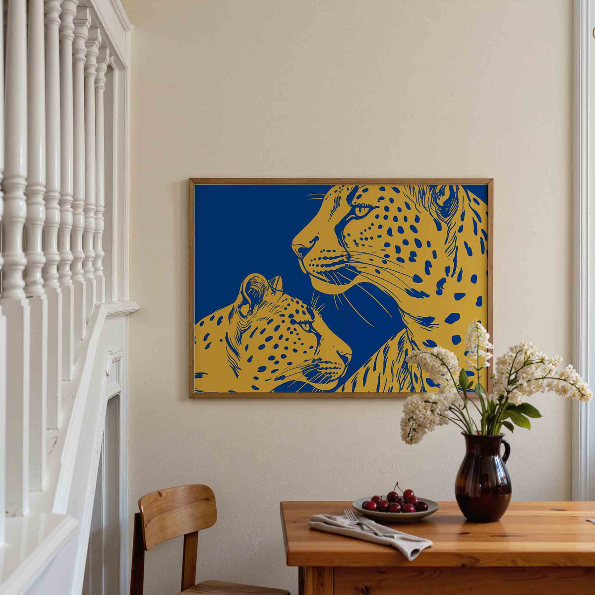 Twee luipaarden – dieren poster in liggend formaat