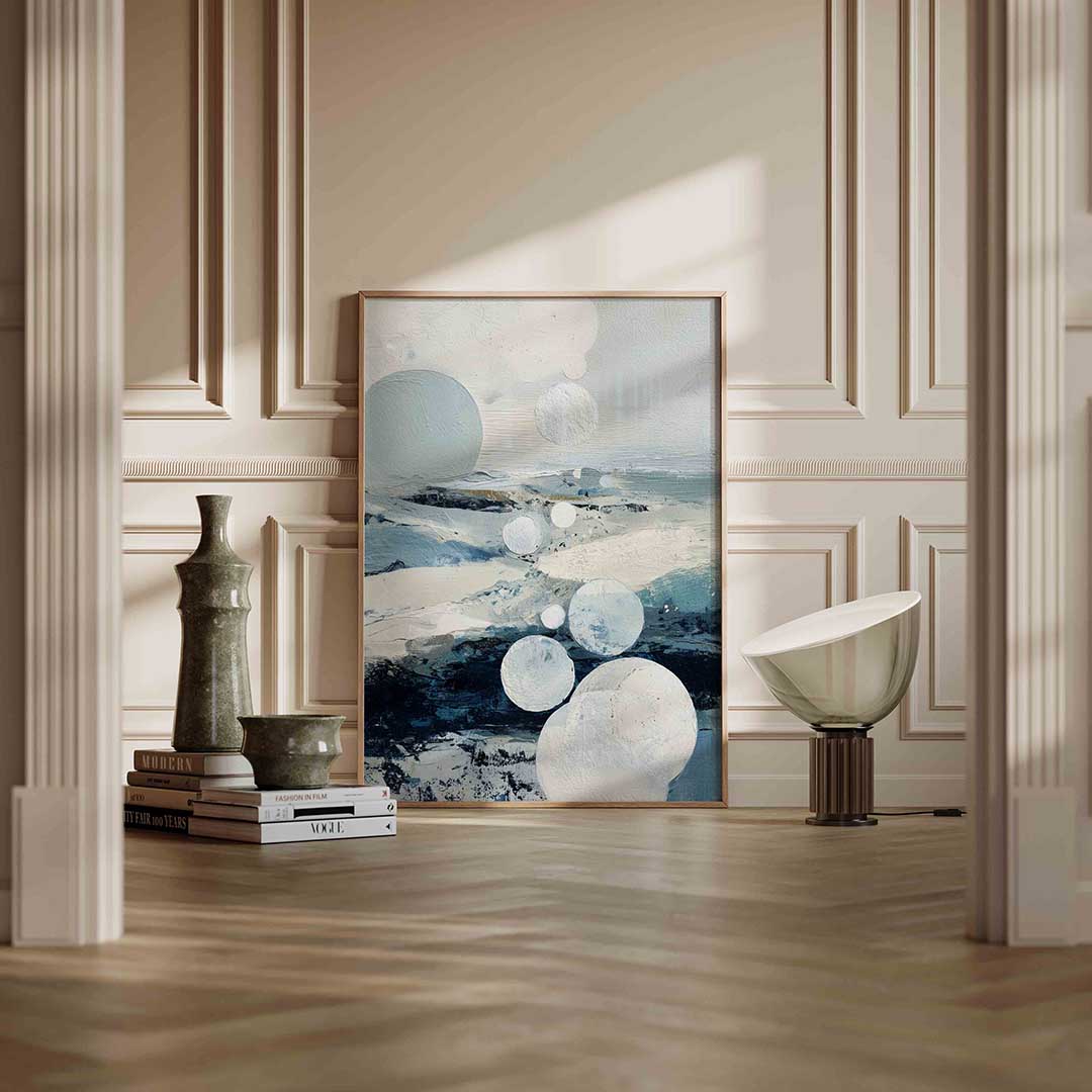 Abstracte cirkels – staande abstracte wanddecoratie van WallArtistic