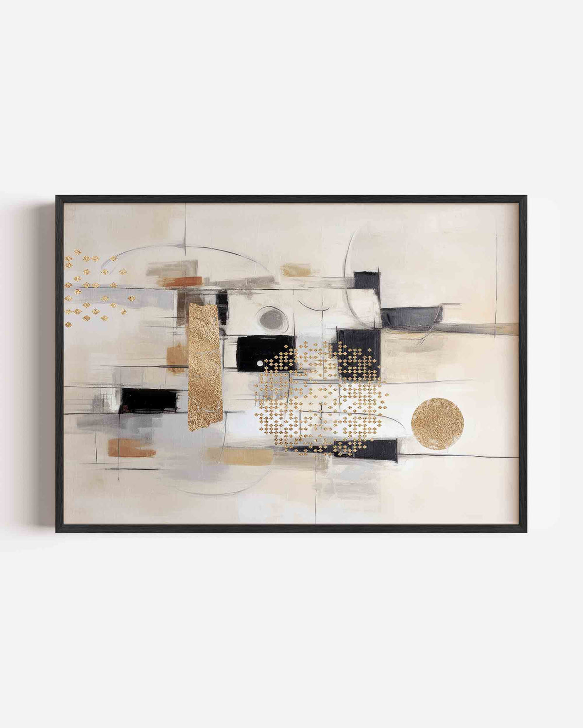 Abstracte vormen en lijnen – abstracte landscape poster als wanddecoratie