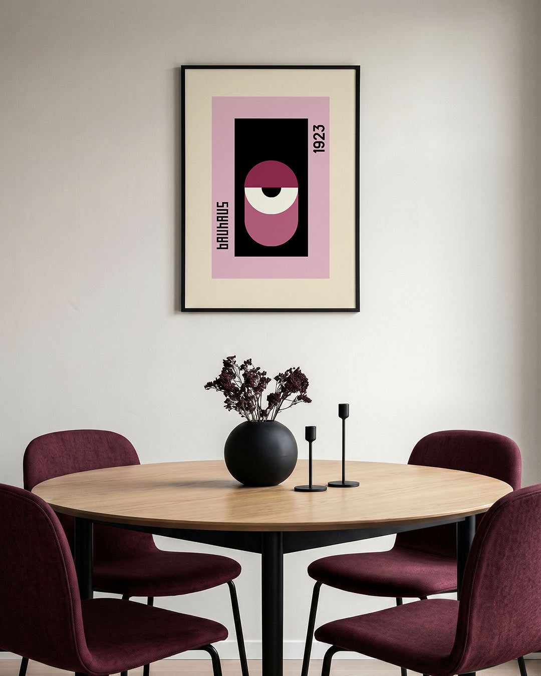 Abstracte – staande Bauhaus poster voor aan de muur