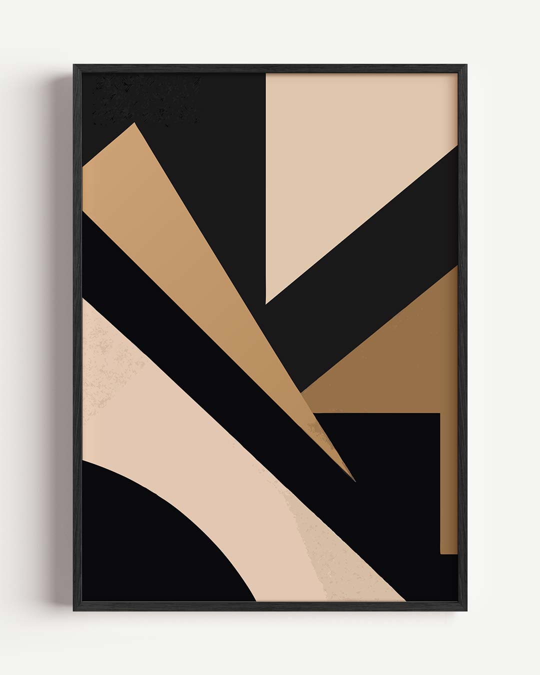 Moderne Abstracte Geometrische – kleurrijke abstracte portret poster als wanddecoratie