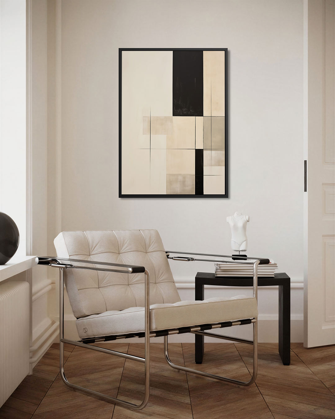 Geometrische vlakken – staand wanddecoratie kunstwerk
