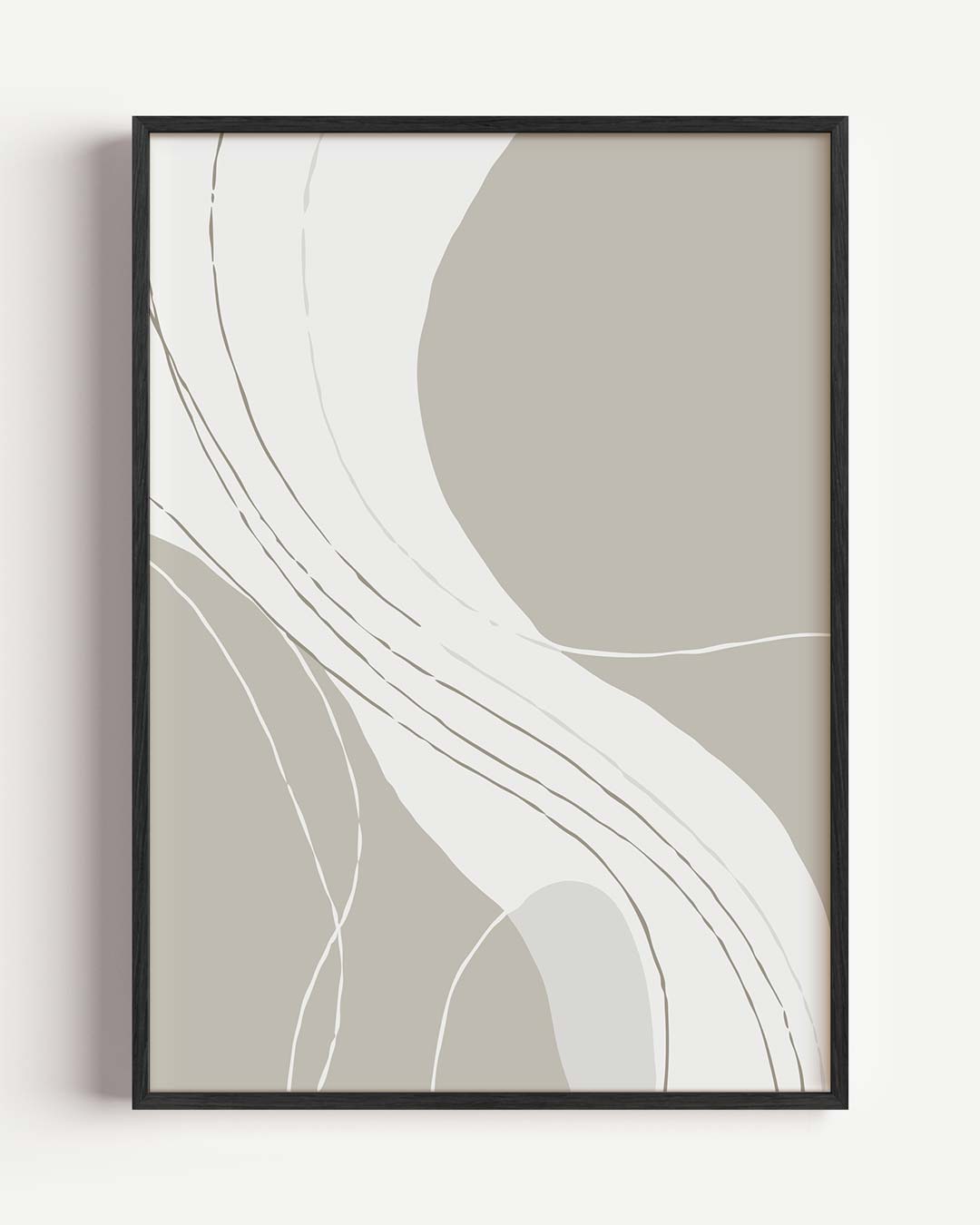 Sereen Abstrakt – kleurrijke abstracte portret poster als wanddecoratie